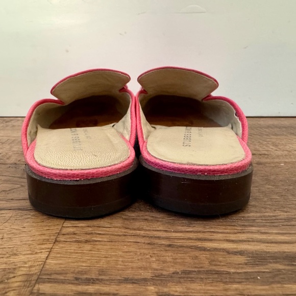 Stubbs & Wootton Hot Pink Leather Mule Women's Size 7.5 Made in Spain M - Picture 4 of 9